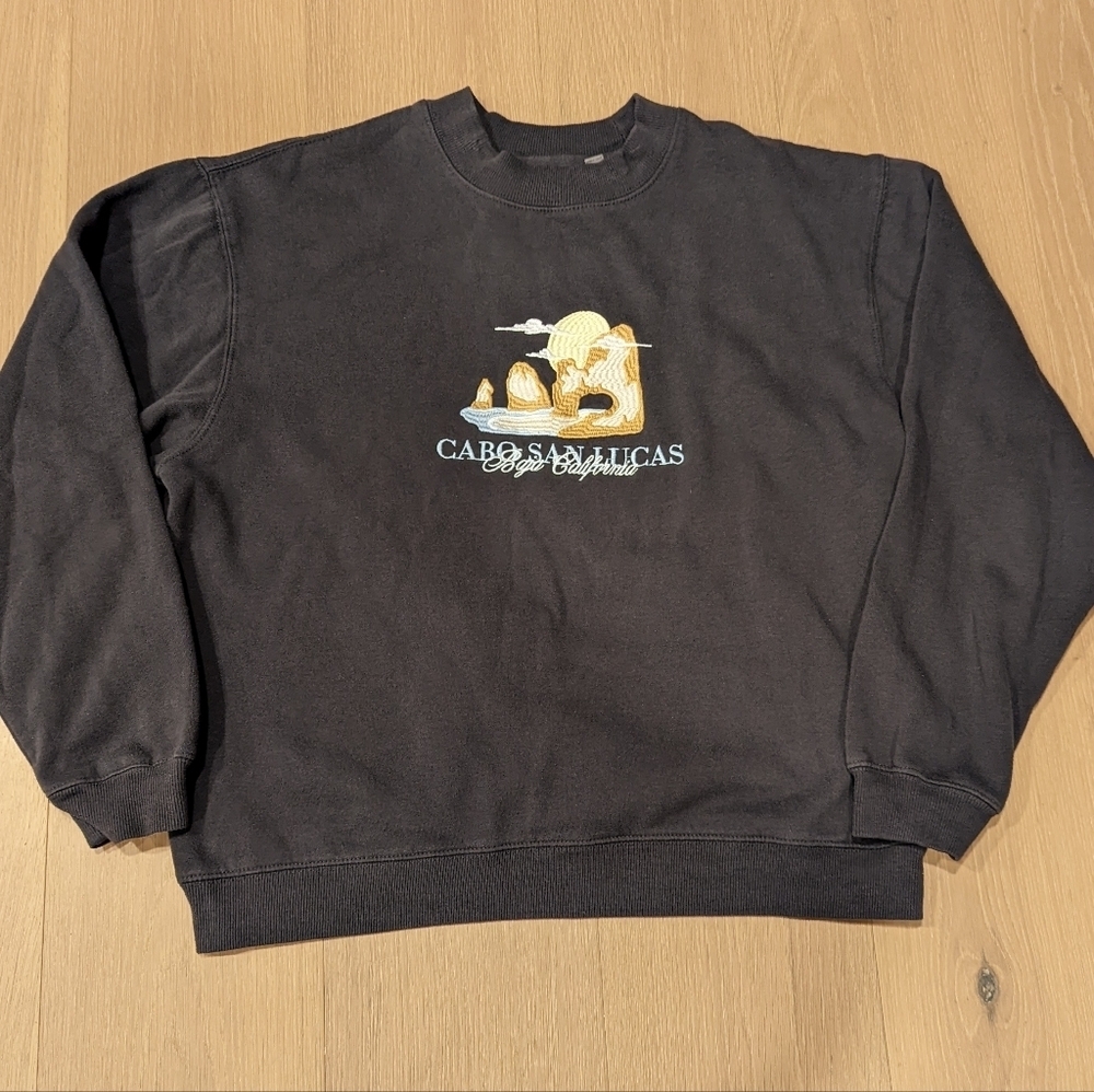Black Cabo San Lucas Crewneck